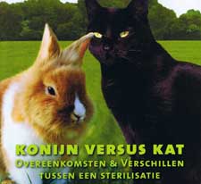 Artikel over overeenkomst en verschil tussen een sterilisatie bij de kat en het konijn, geschreven in de In Prakitjk